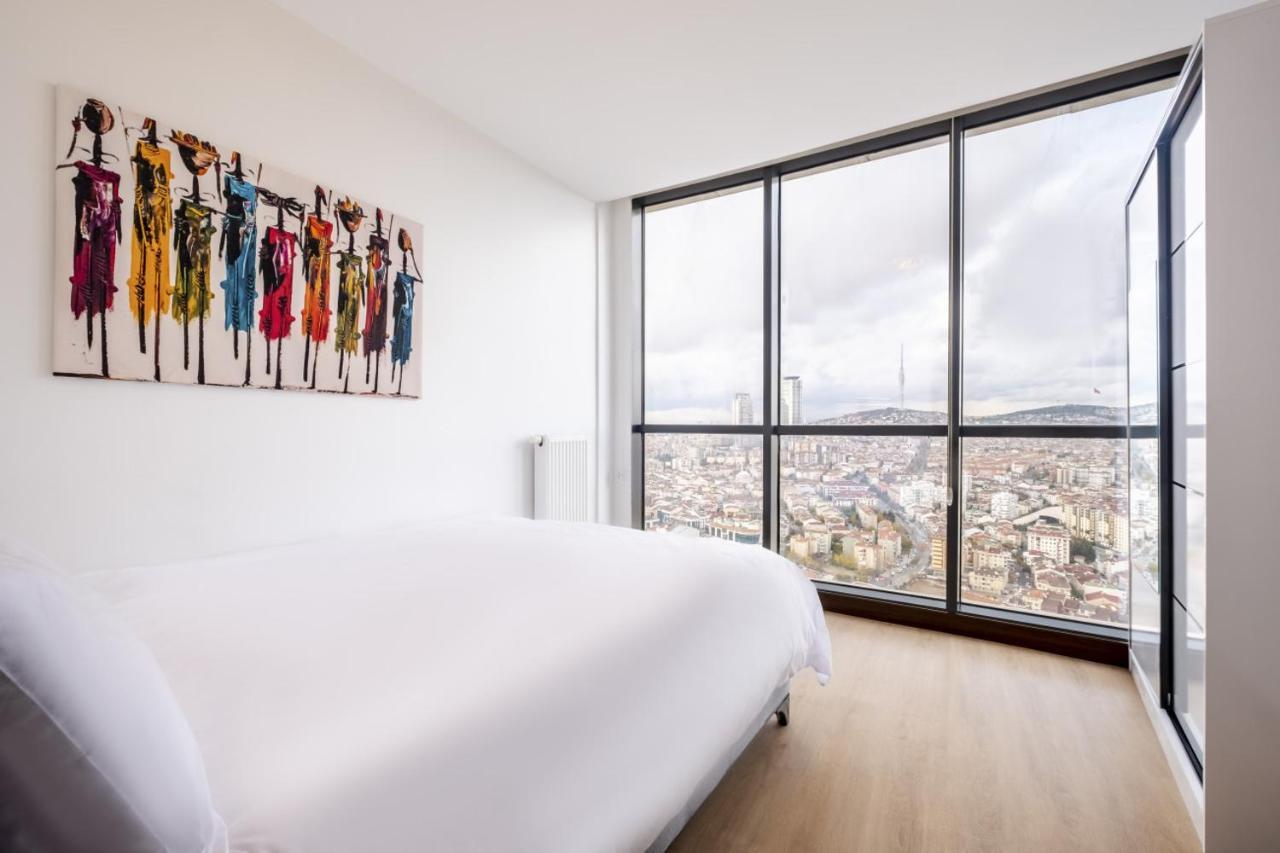 Charming Flat With City View In Atasehir Istanbul Exterior foto