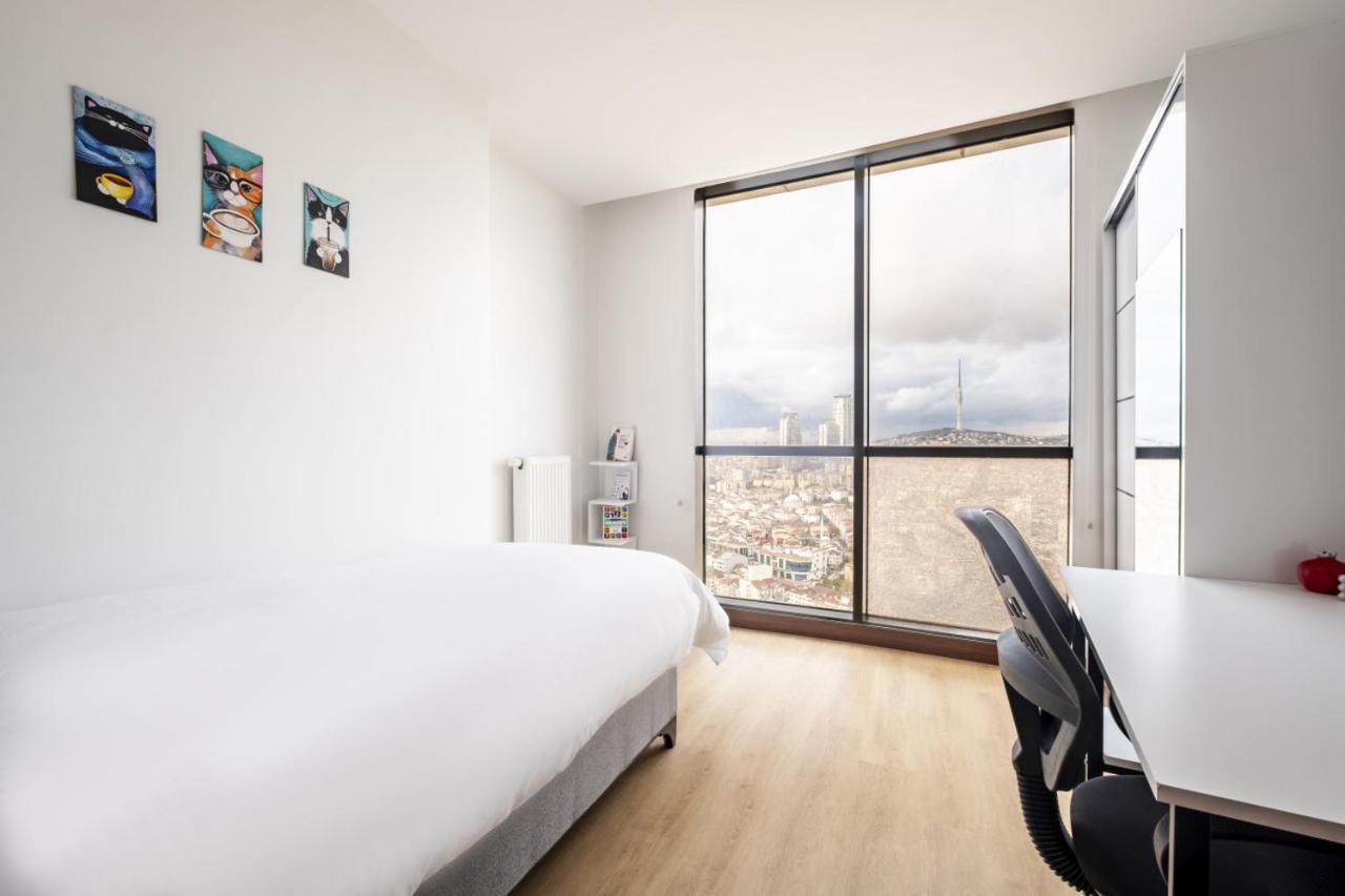 Charming Flat With City View In Atasehir Istanbul Exterior foto