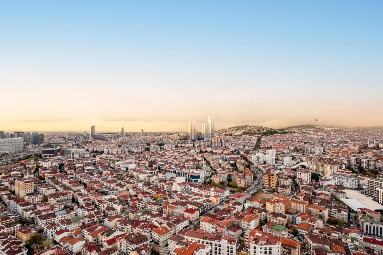 Charming Flat With City View In Atasehir Istanbul Exterior foto