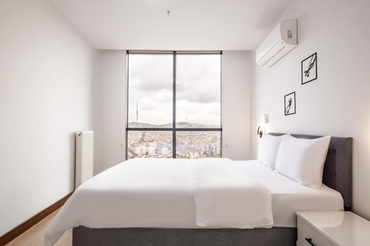 Charming Flat With City View In Atasehir Istanbul Exterior foto